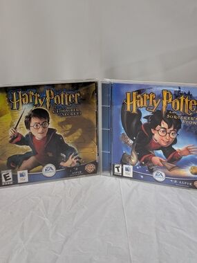Harry Potter The Sorcerers Stone, Chamber Of Secrets PC Game CD ROM EA Games